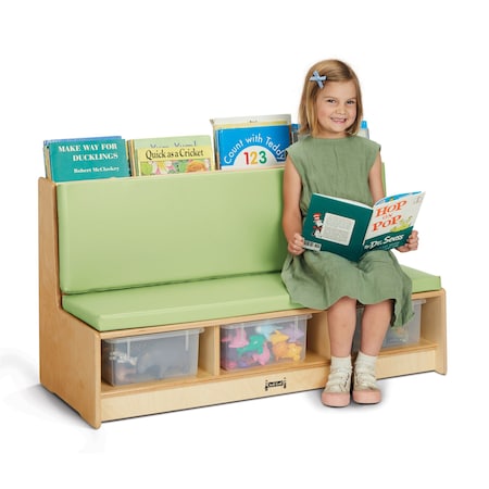 Jonti-Craft Literacy Couch, Key Lime 37410JC
